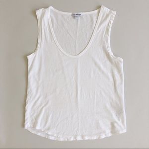 james perse white tank top.
